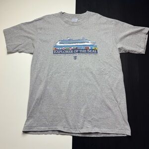 Royal Caribbean Vintage 90’s Explorer Of The Seas T Shirt Single Stitch Size XL